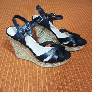 Charles David leather espadrille sandals
